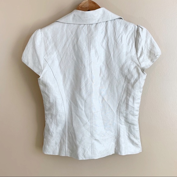 Sandro short sleeve jacket linen blend RELISTED - Picture 7 of 12